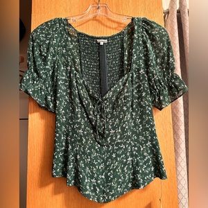 NWT Reformation Delevan Top in Rosemarie print size 2